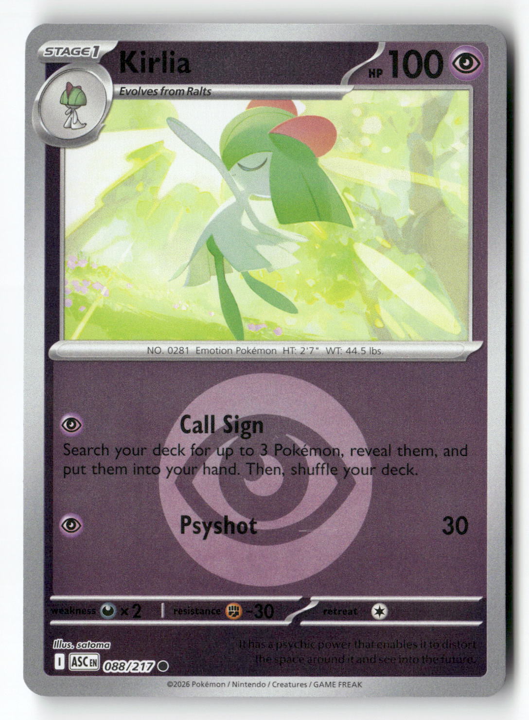 Kirlia (Energy Symbol Pattern)