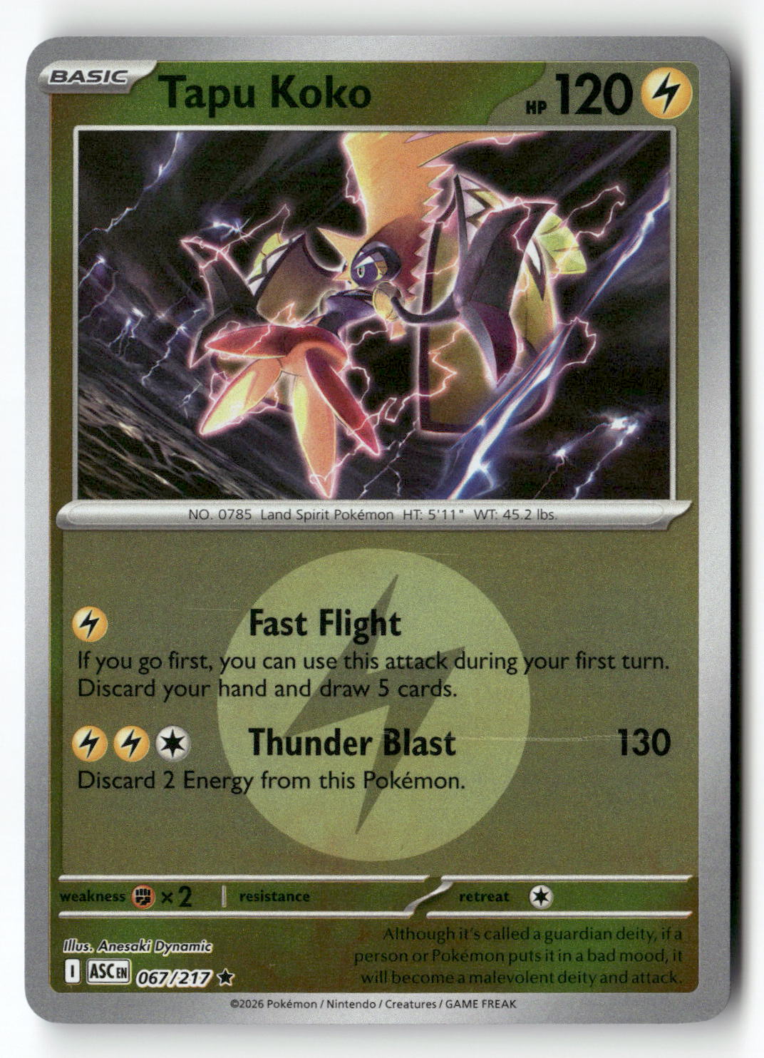Tapu Koko (Energy Symbol Pattern)