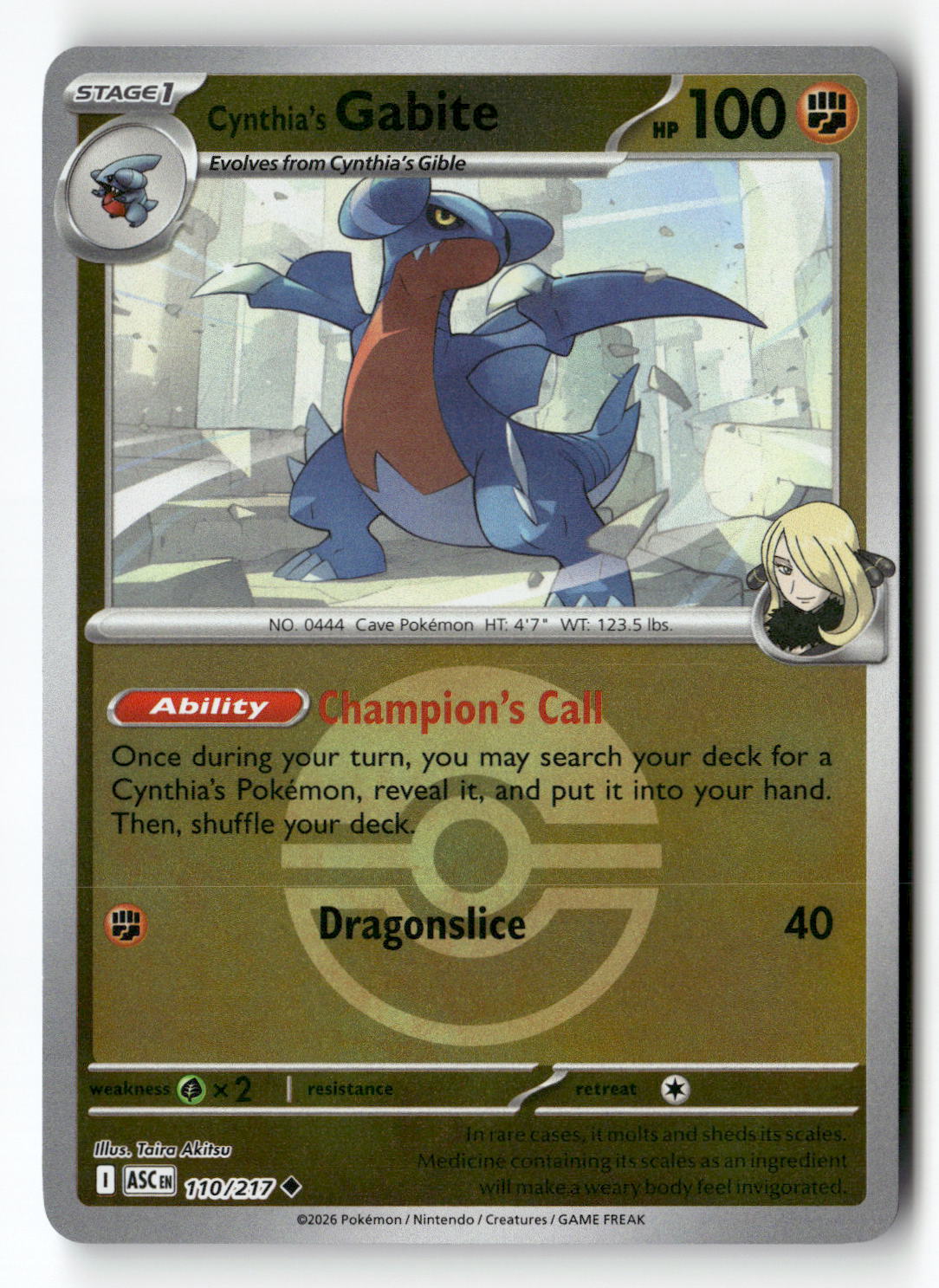 Cynthia's Gabite (Poke Ball)