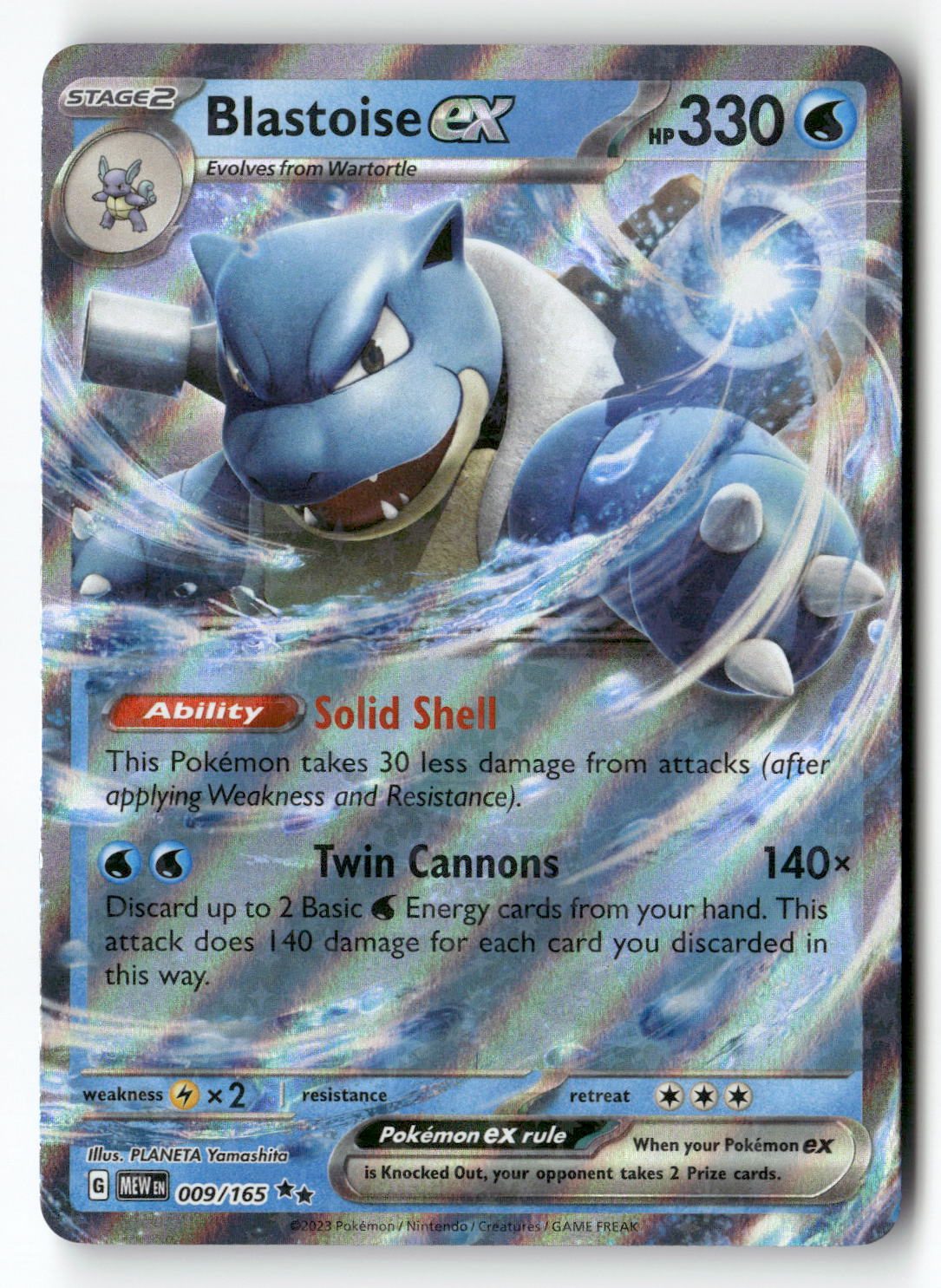 Blastoise ex - 009/165