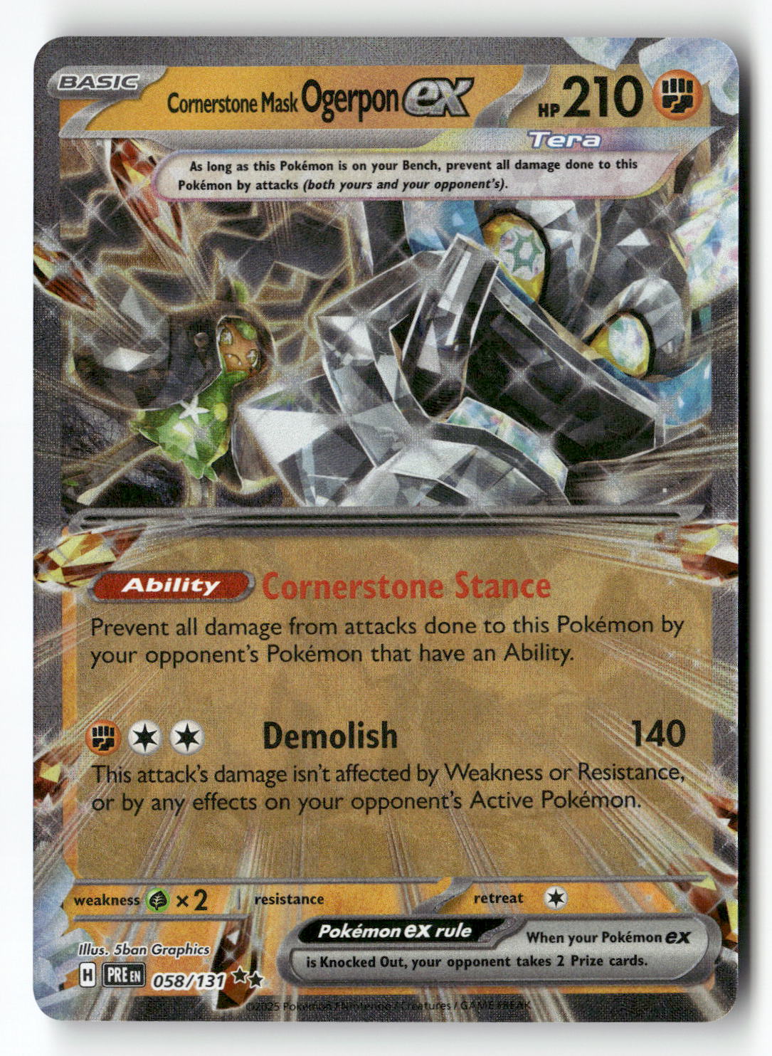 Cornerstone Mask Ogerpon ex - 058/131