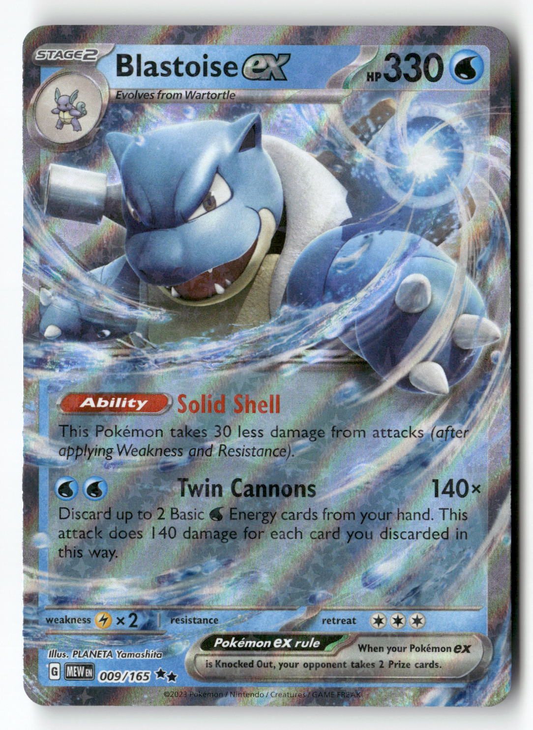 Blastoise ex - 009/165