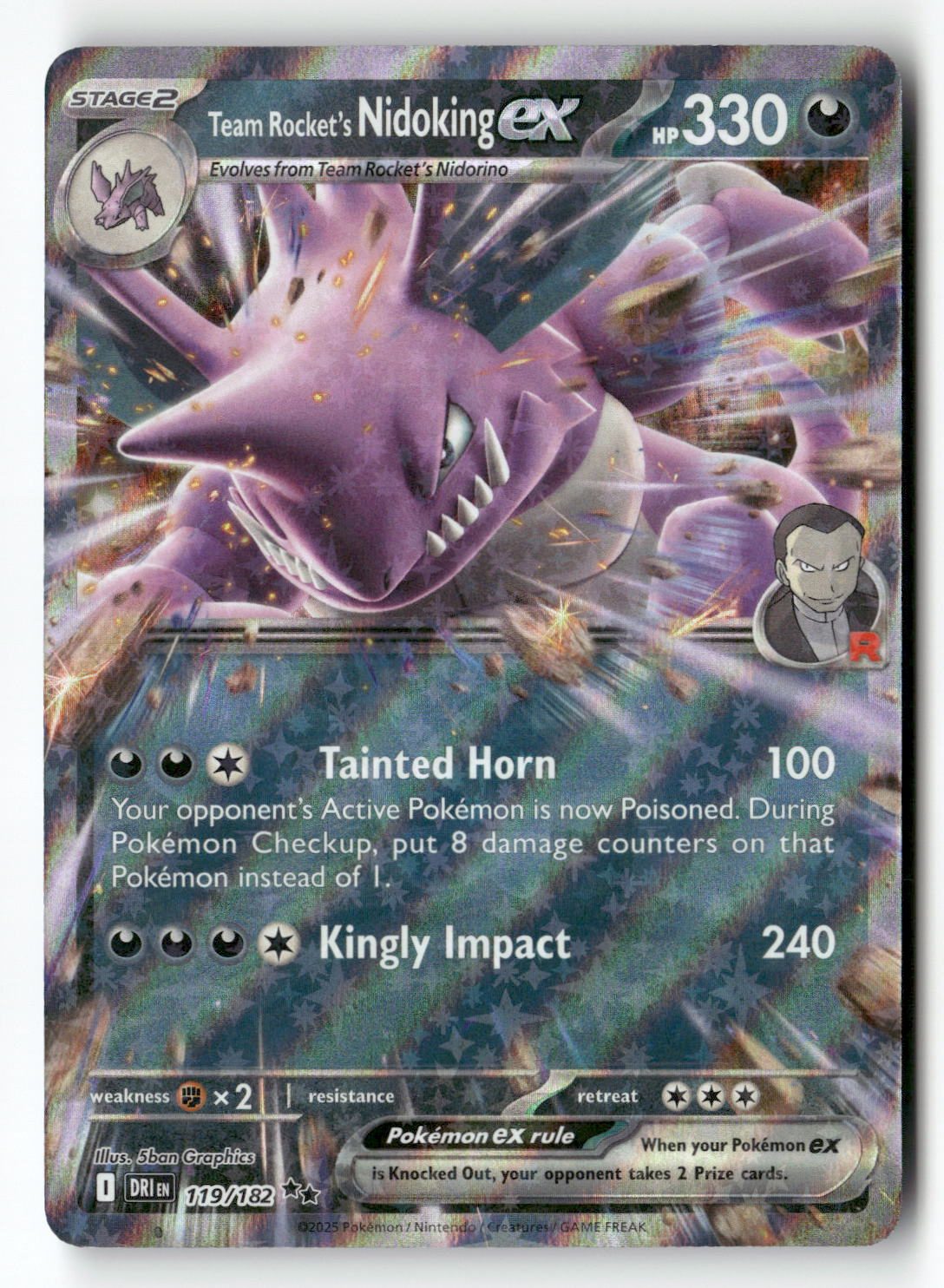 Team Rocket's Nidoking ex - 119/182