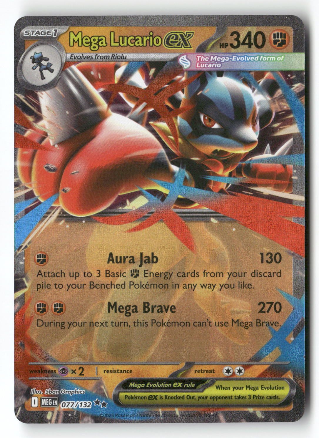 Mega Lucario ex - 077/132