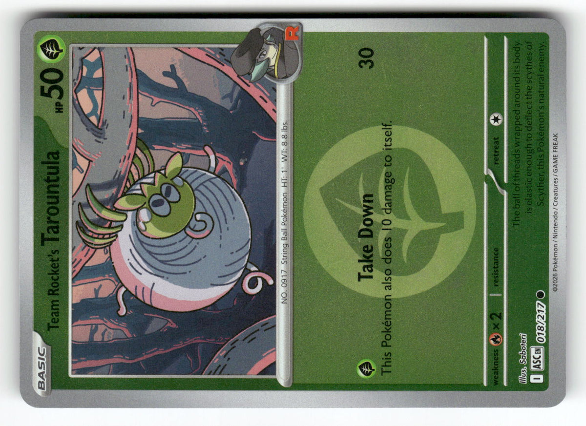 Team Rocket's Tarountula (Energy Symbol Pattern)