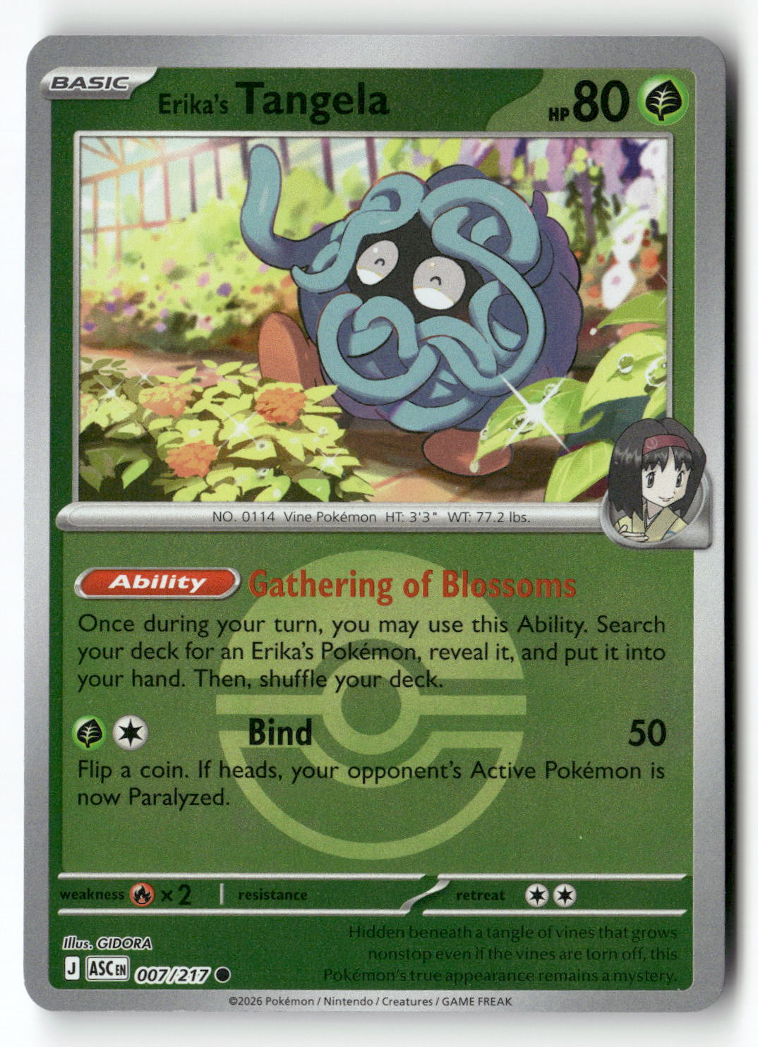 Erika's Tangela - 007/217 (Poke Ball)