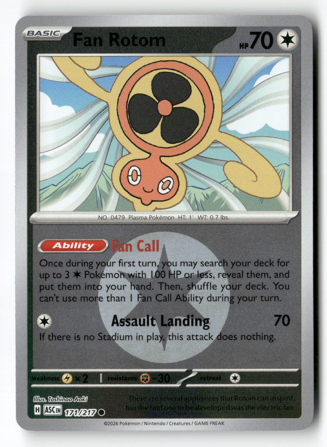 Fan Rotom - 171/217 (Energy Symbol Pattern)