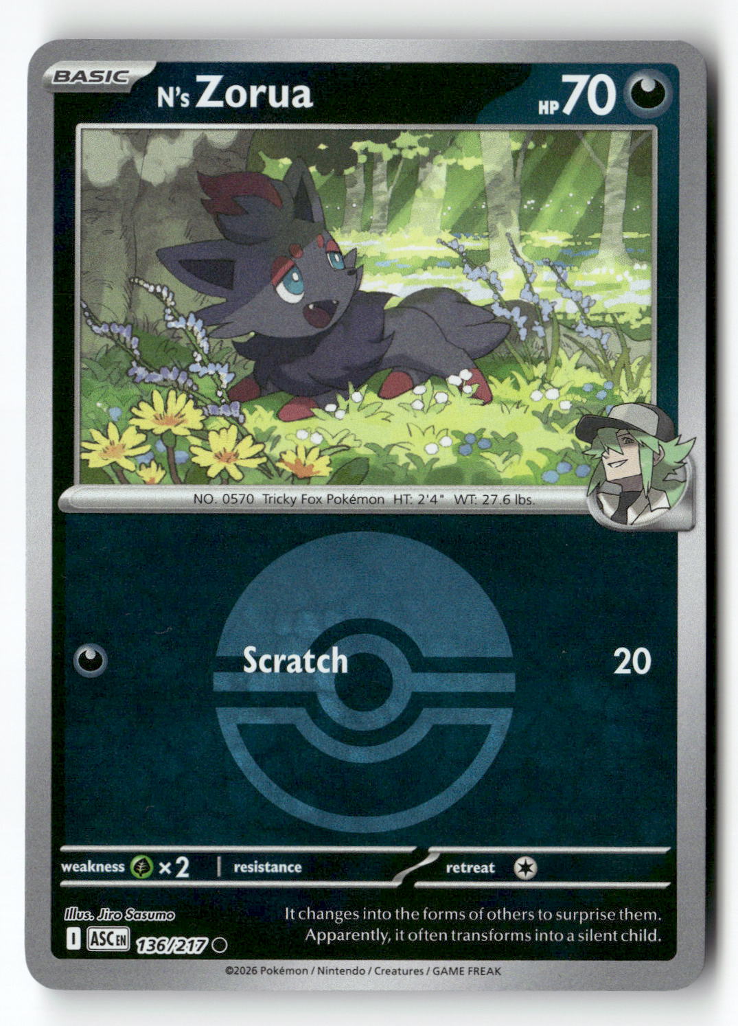N's Zorua (Poke Ball)