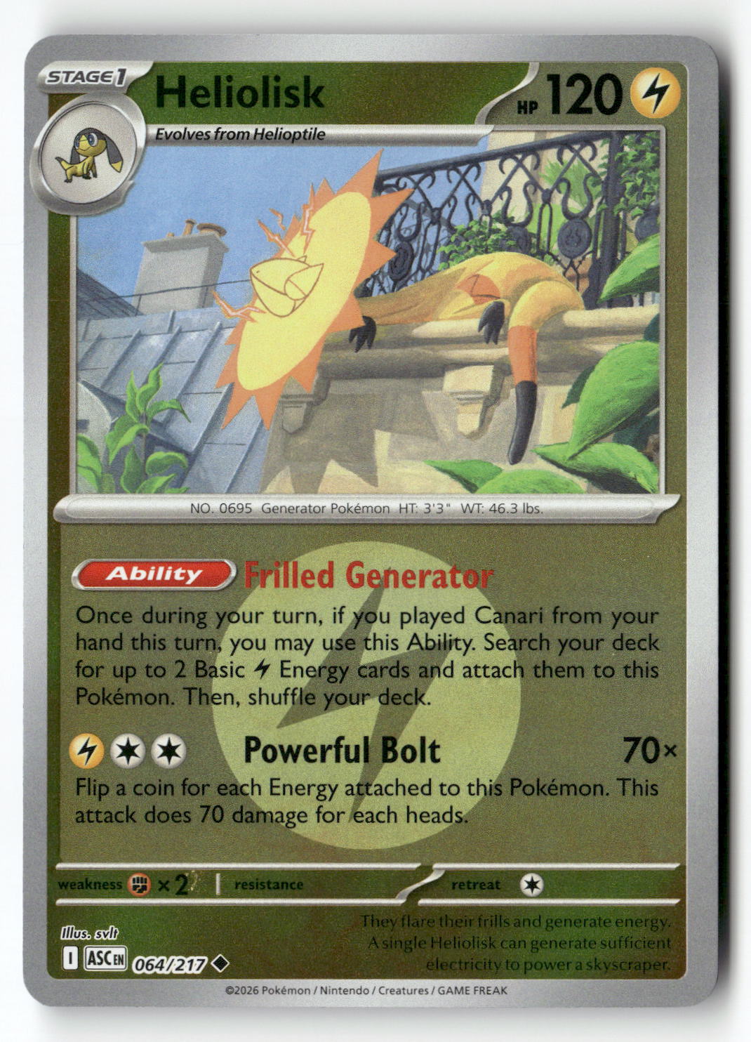 Heliolisk - 064/217 (Energy Symbol Pattern)