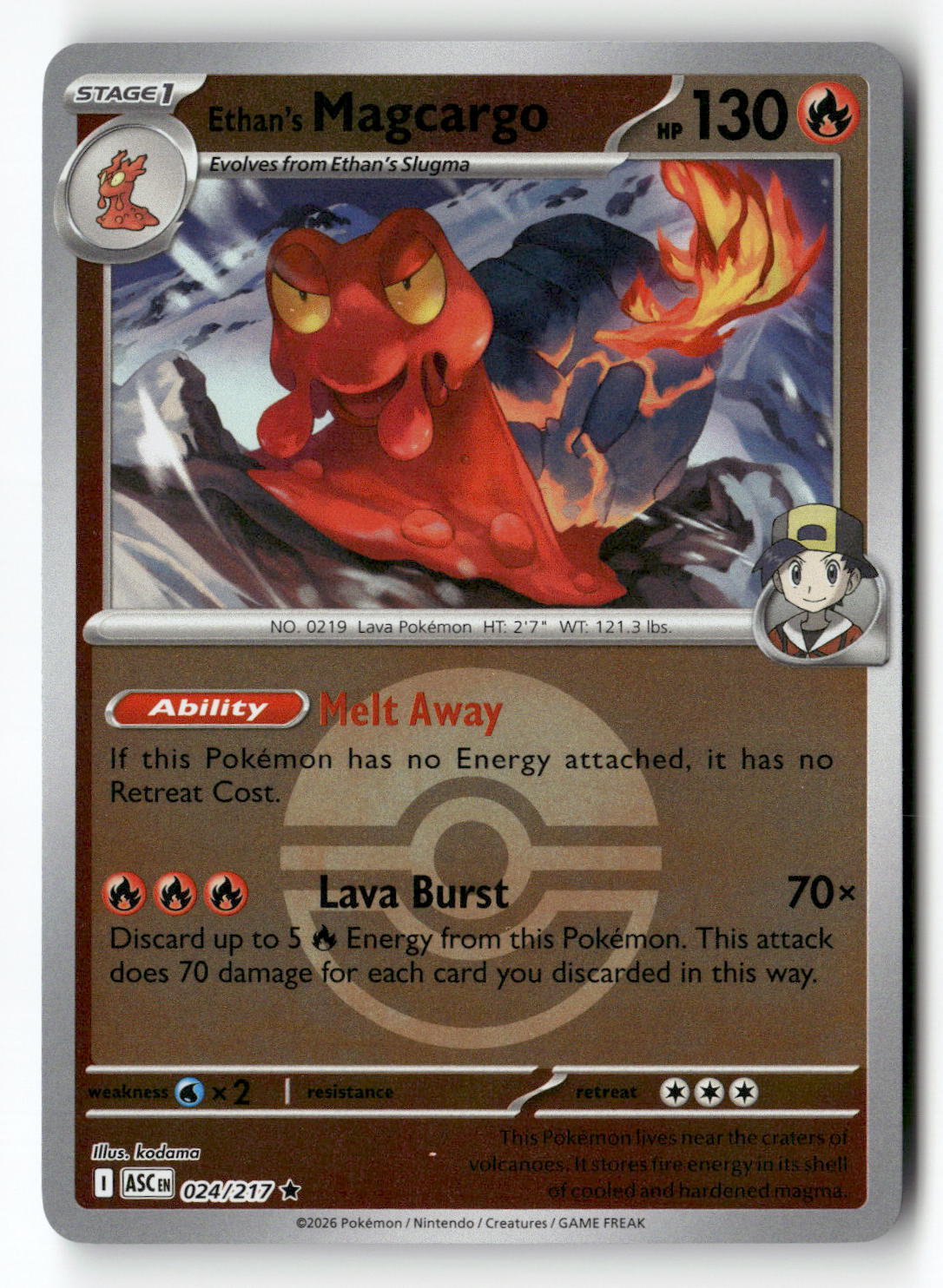 Ethan's Magcargo - 024/217 (Poke Ball)