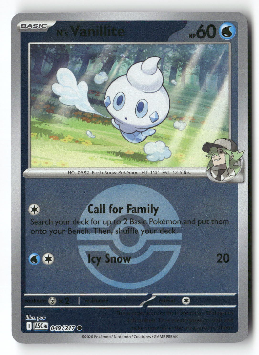 N's Vanillite (Poke Ball)
