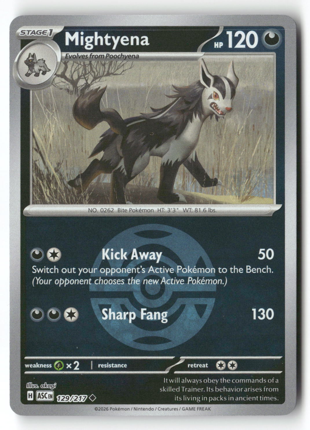 Mightyena - 129/217 (Dusk Ball)