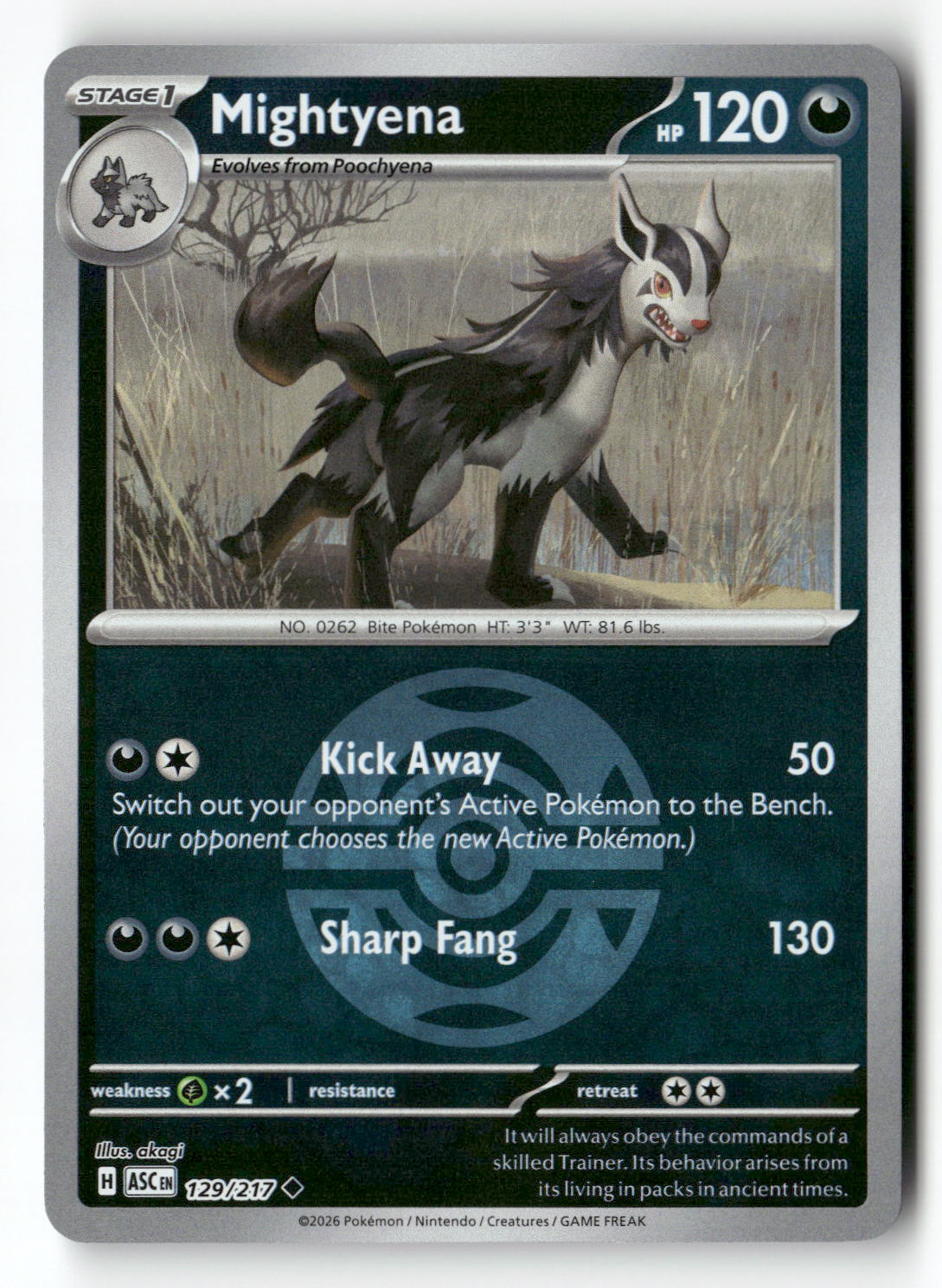 Mightyena - 129/217 (Dusk Ball)