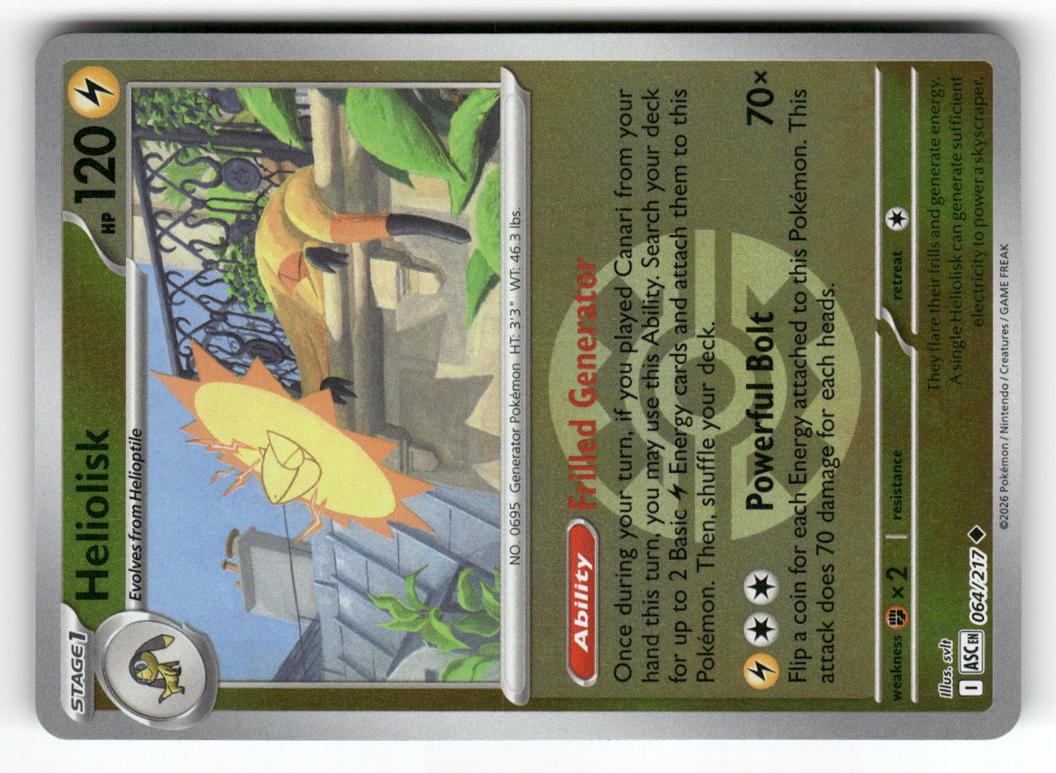 Heliolisk - 064/217 (Quick Ball)