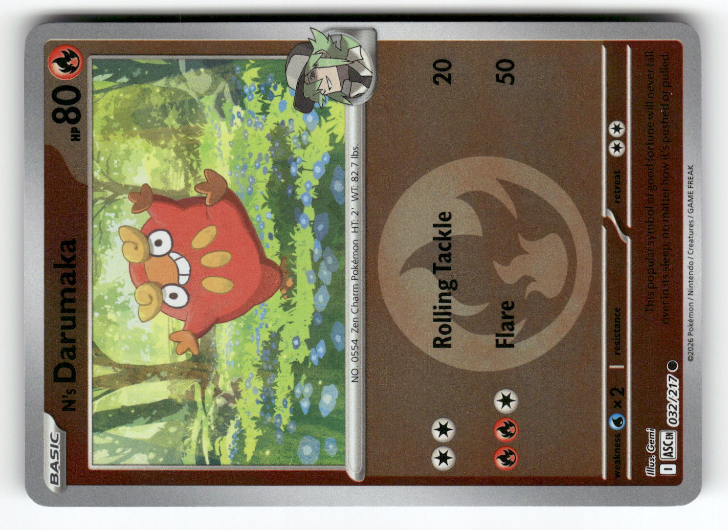 N's Darumaka (Energy Symbol Pattern)