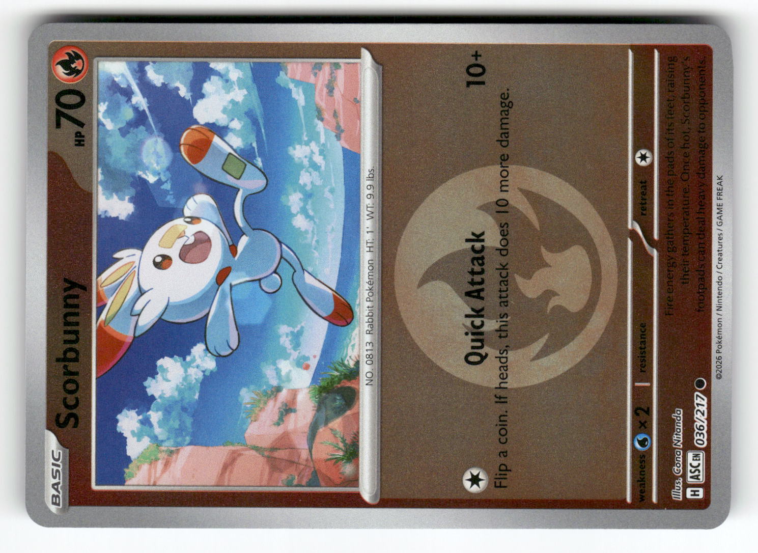 Scorbunny - 036/217 (Energy Symbol Pattern)