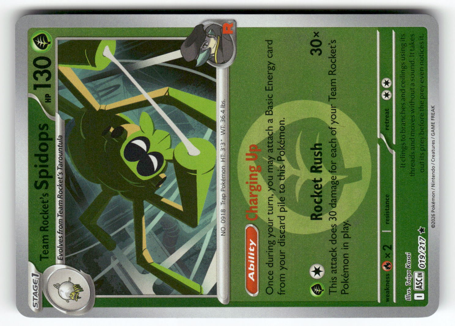 Team Rocket's Spidops (Energy Symbol Pattern)