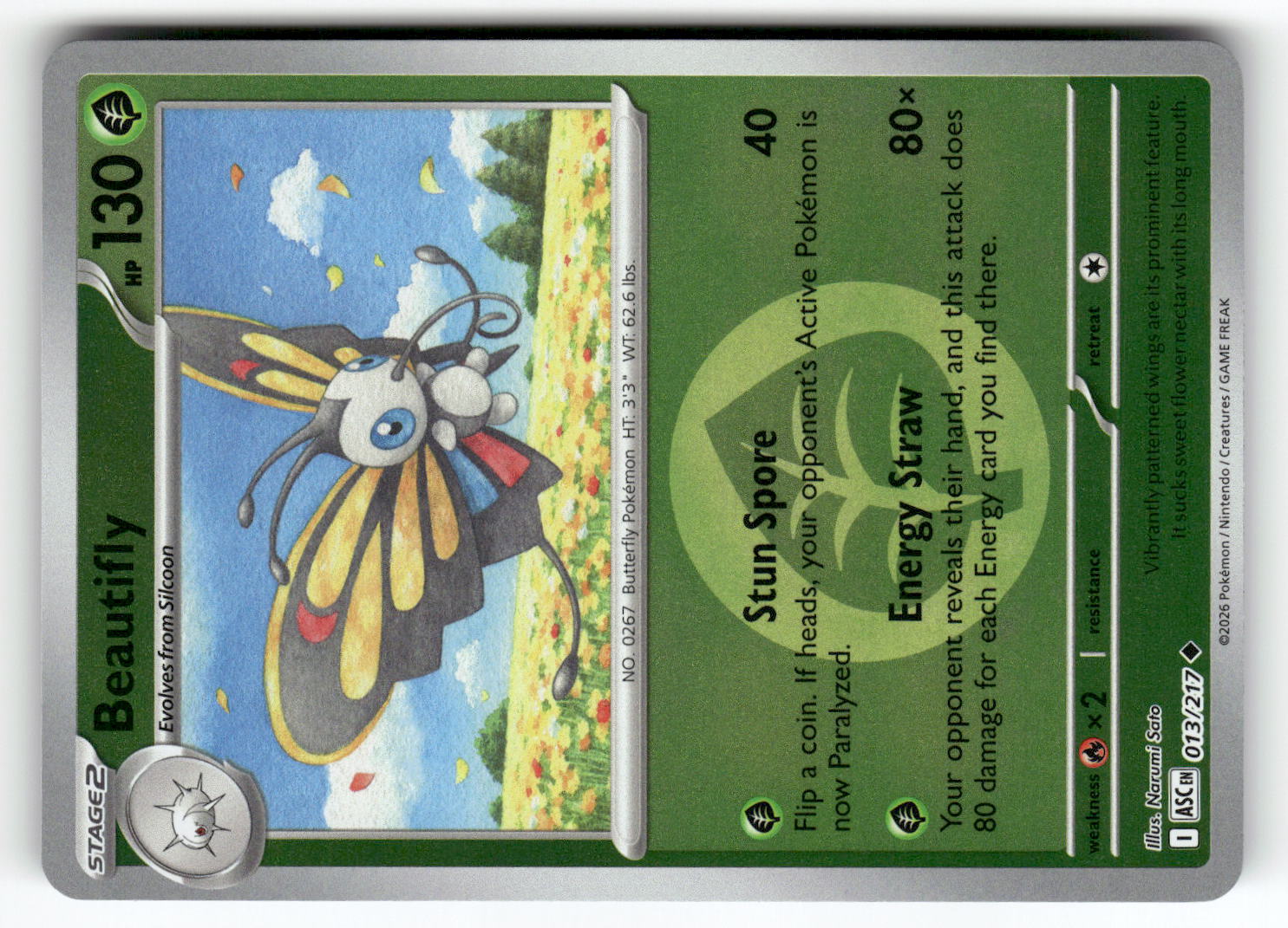 Beautifly - 013/217 (Energy Symbol Pattern)