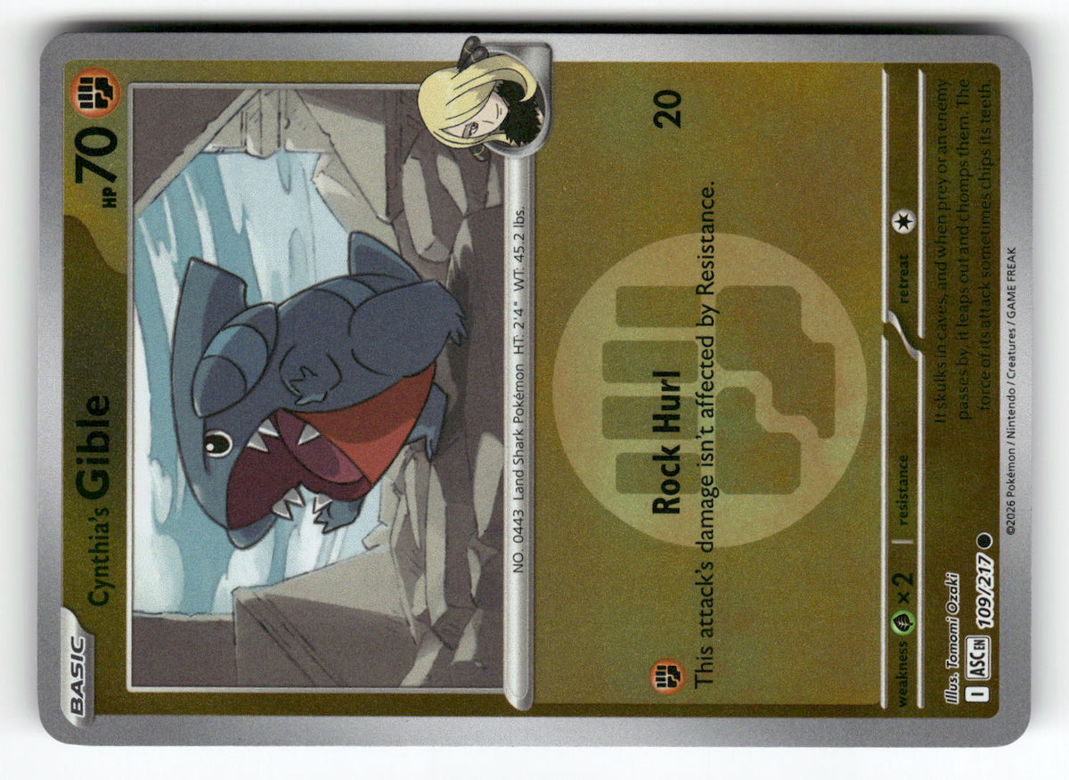 Cynthia's Gible (Energy Symbol Pattern)