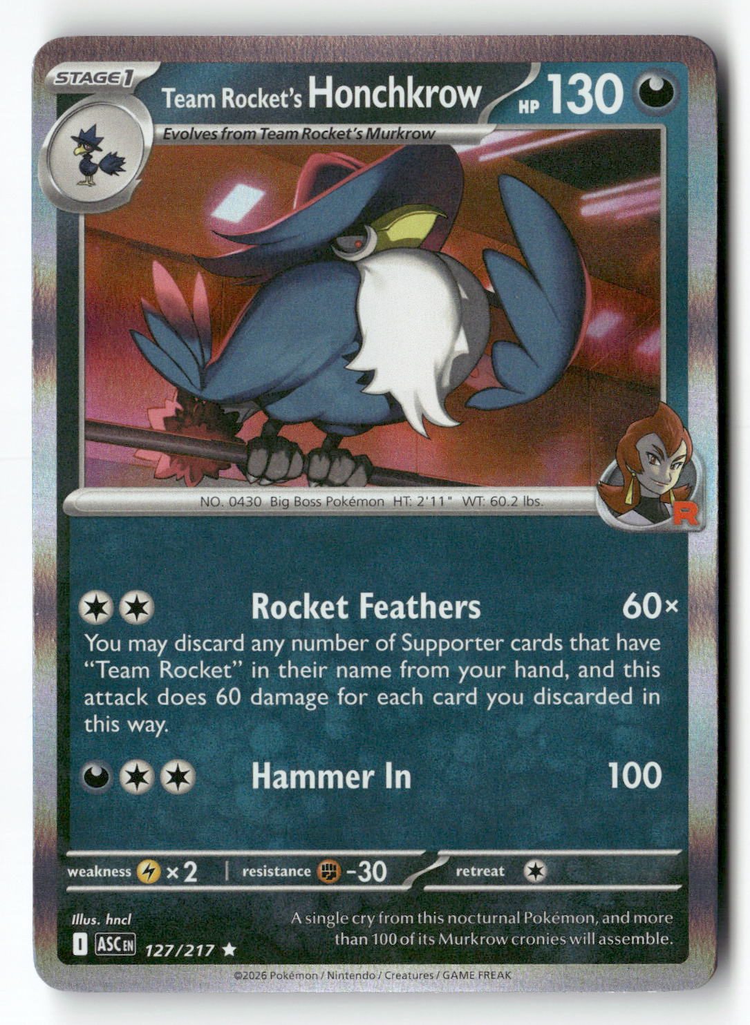 Team Rocket's Honchkrow