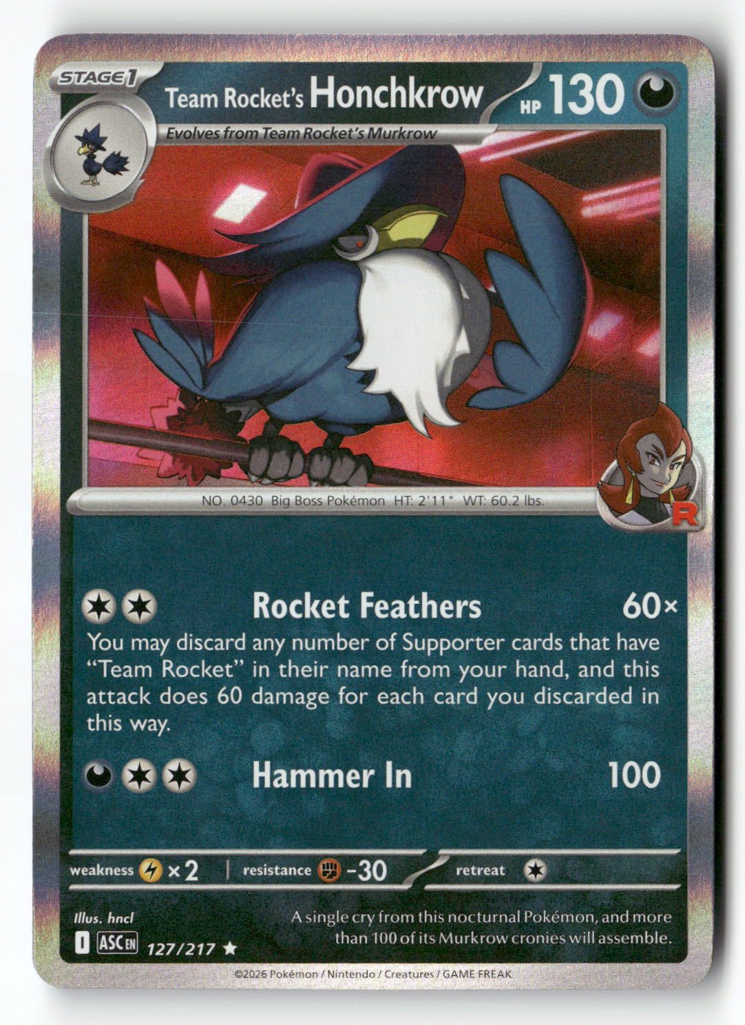 Team Rocket's Honchkrow