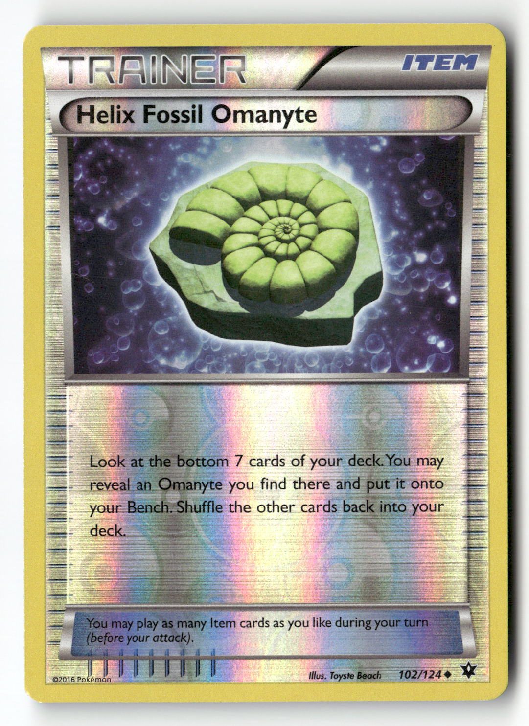 Helix Fossil Omanyte