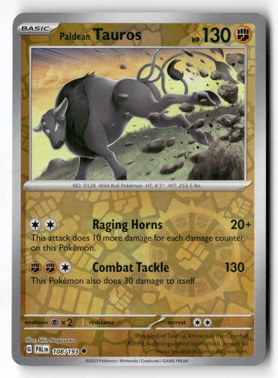 Paldean Tauros - 108/193