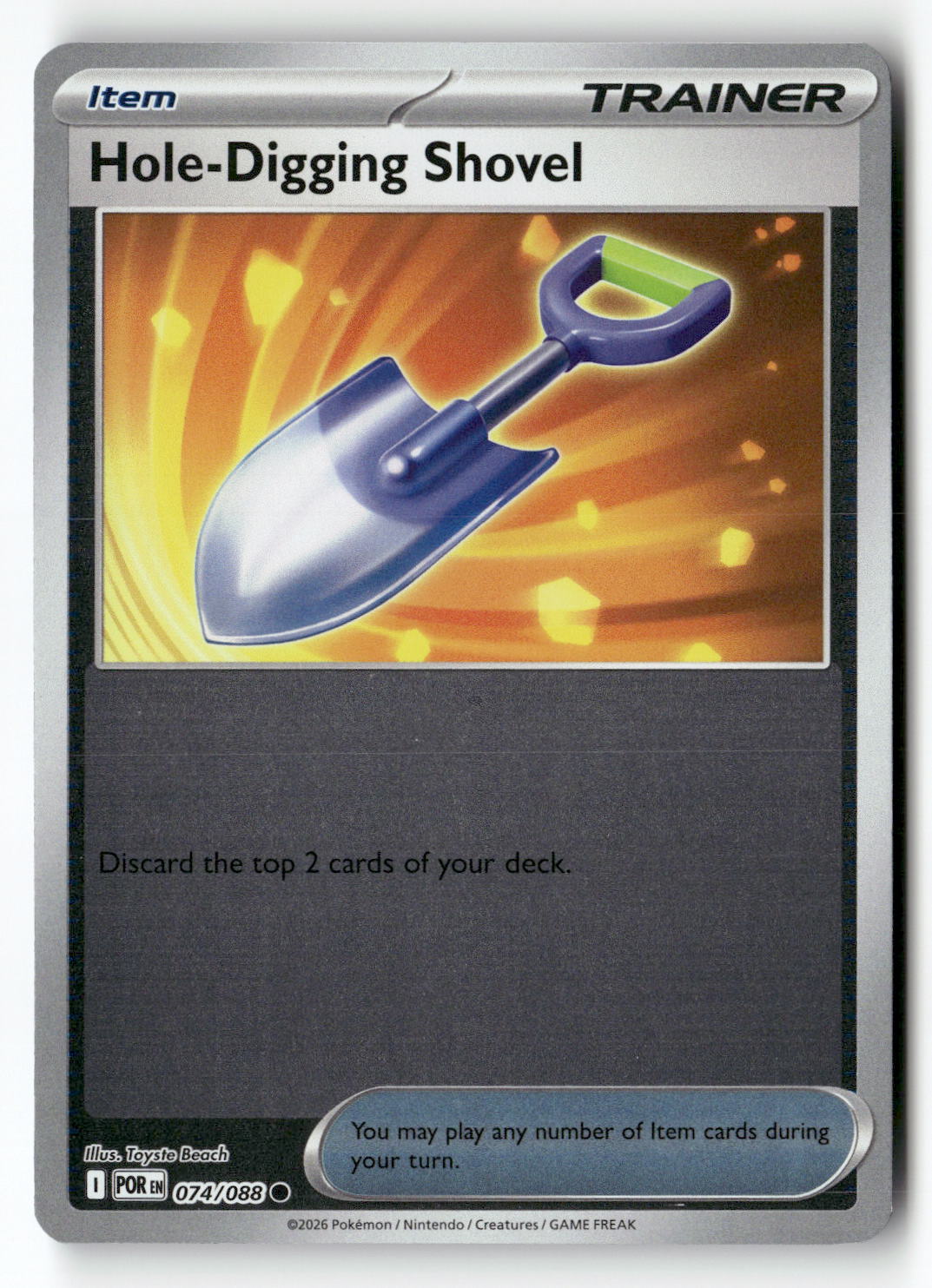 Hole-Digging Shovel