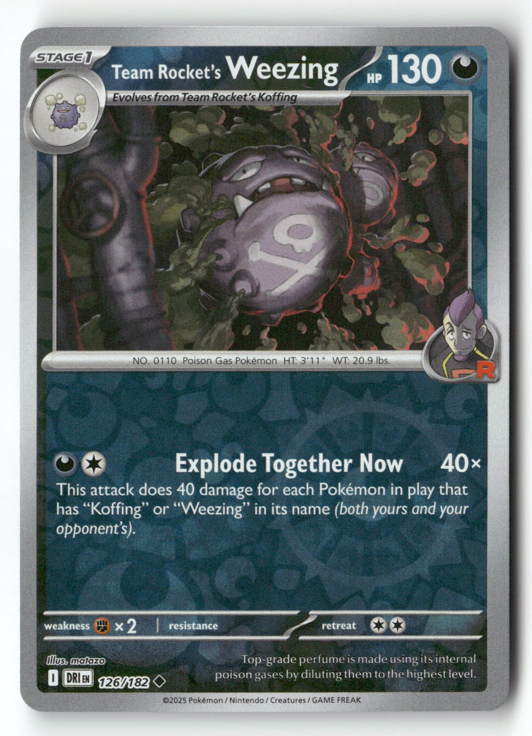 Team Rocket's Weezing - 126/182