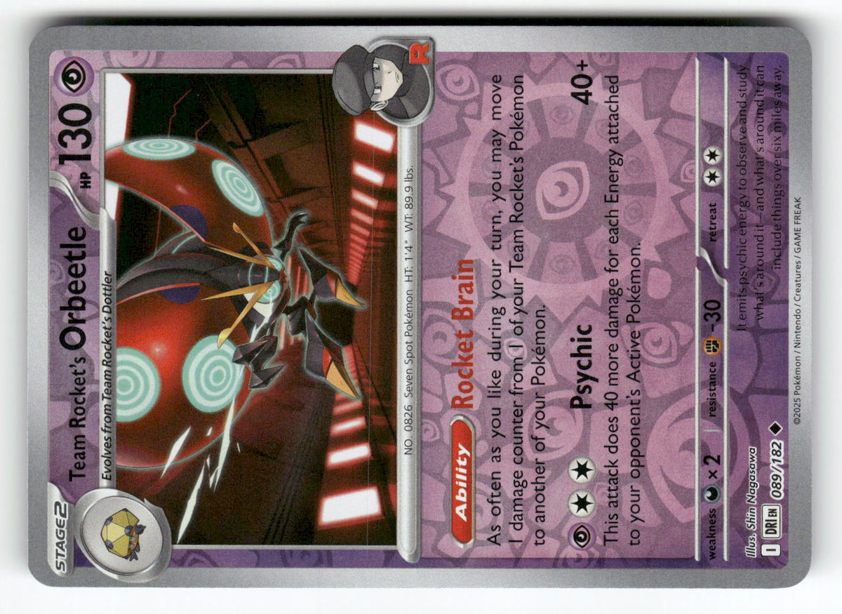 Team Rocket's Orbeetle - 089/182