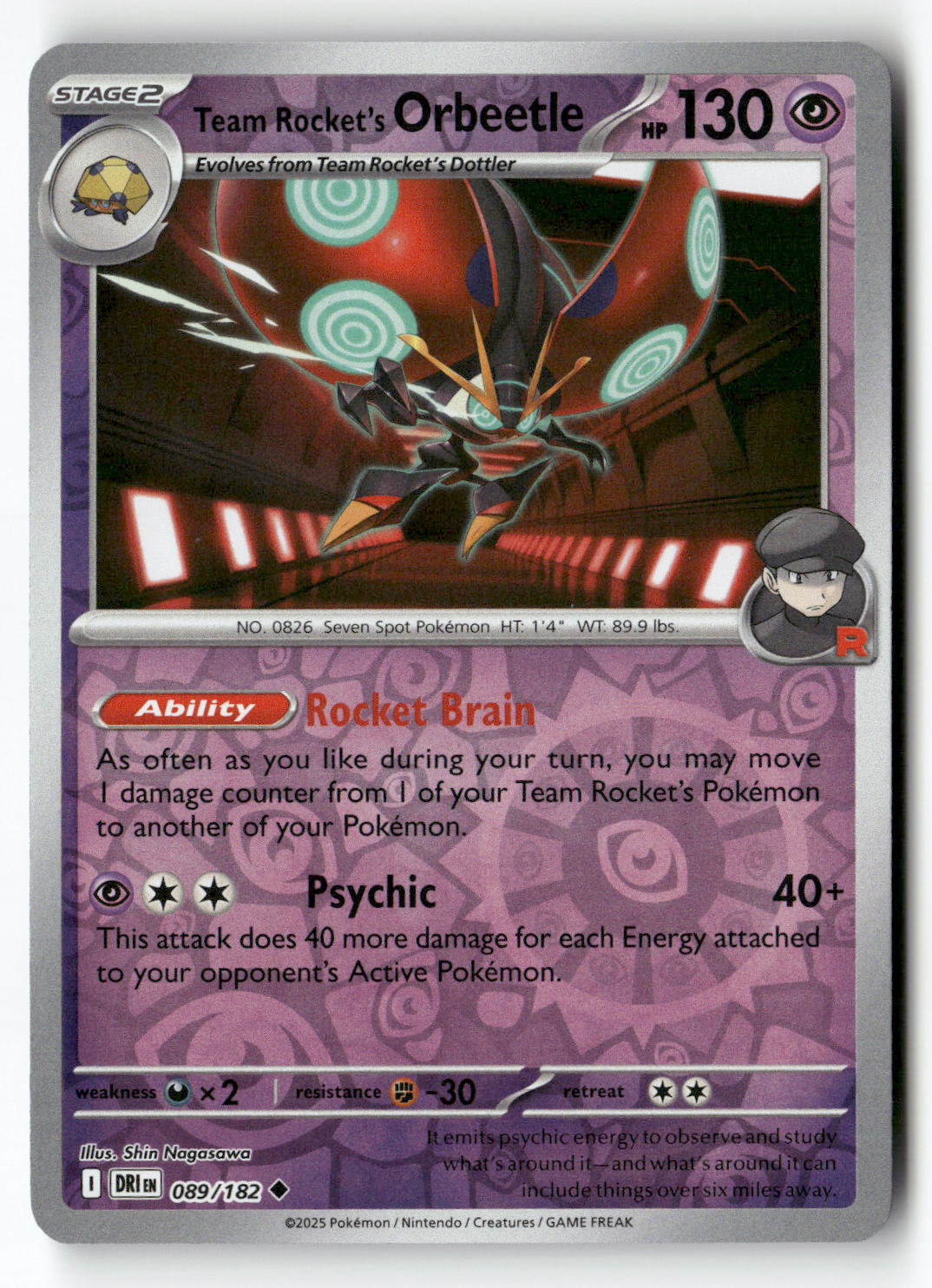 Team Rocket's Orbeetle - 089/182