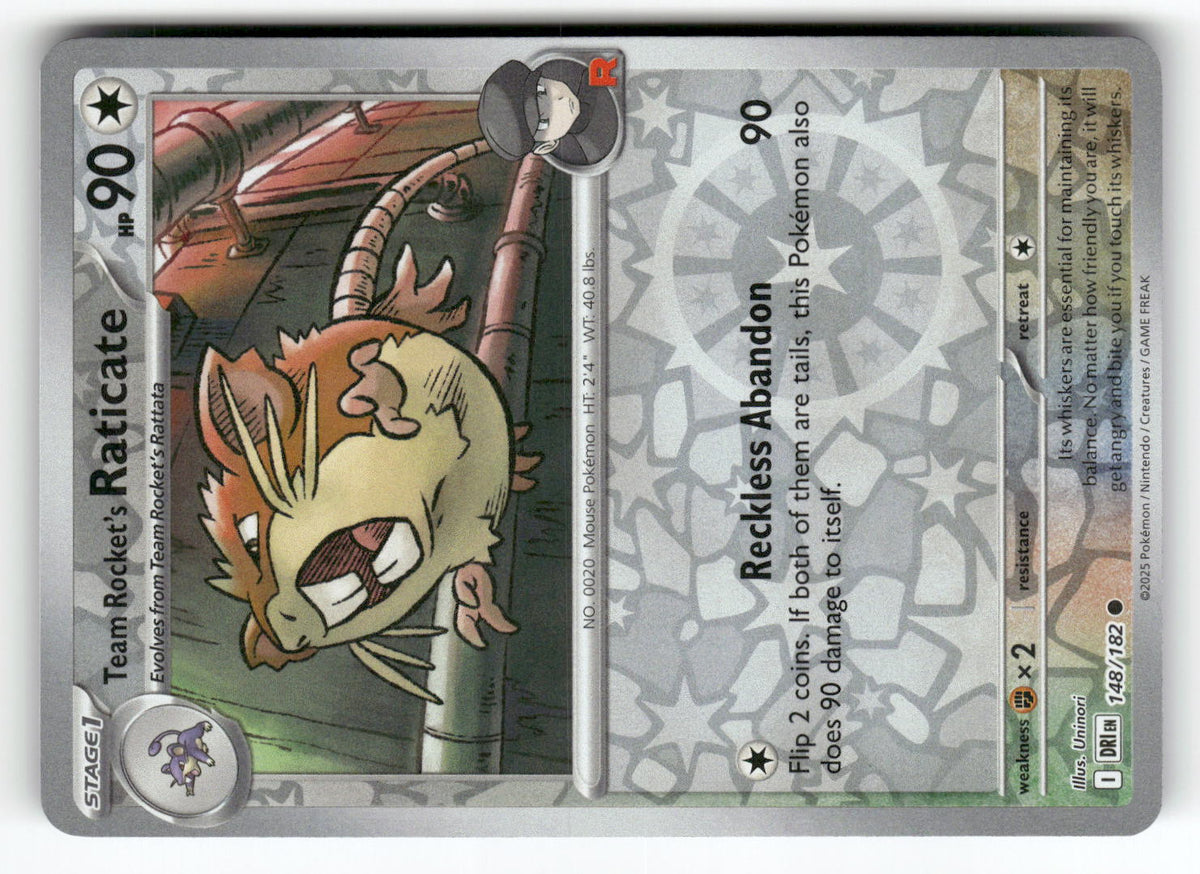 Team Rocket's Raticate - 148/182