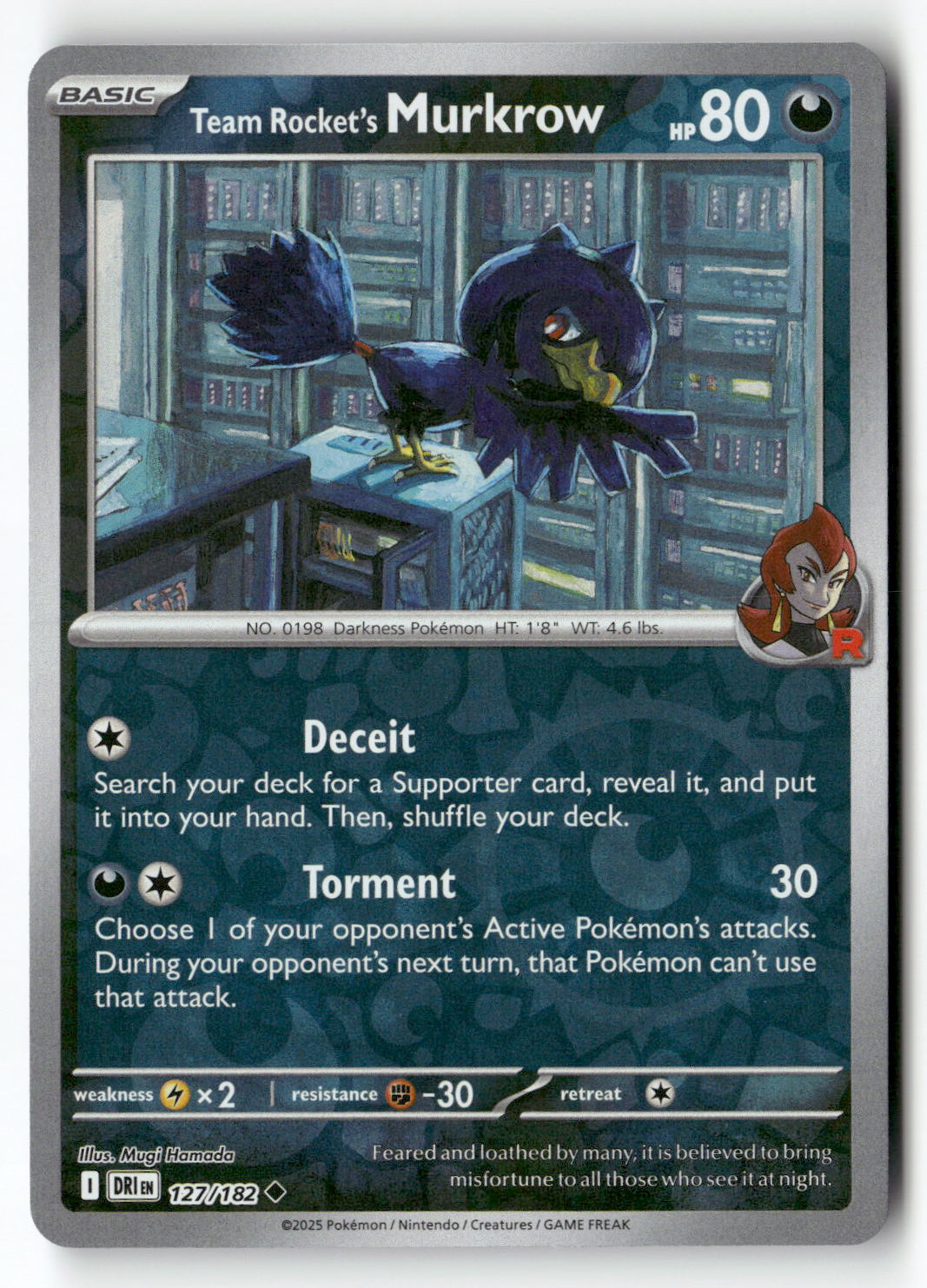 Team Rocket's Murkrow - 127/182