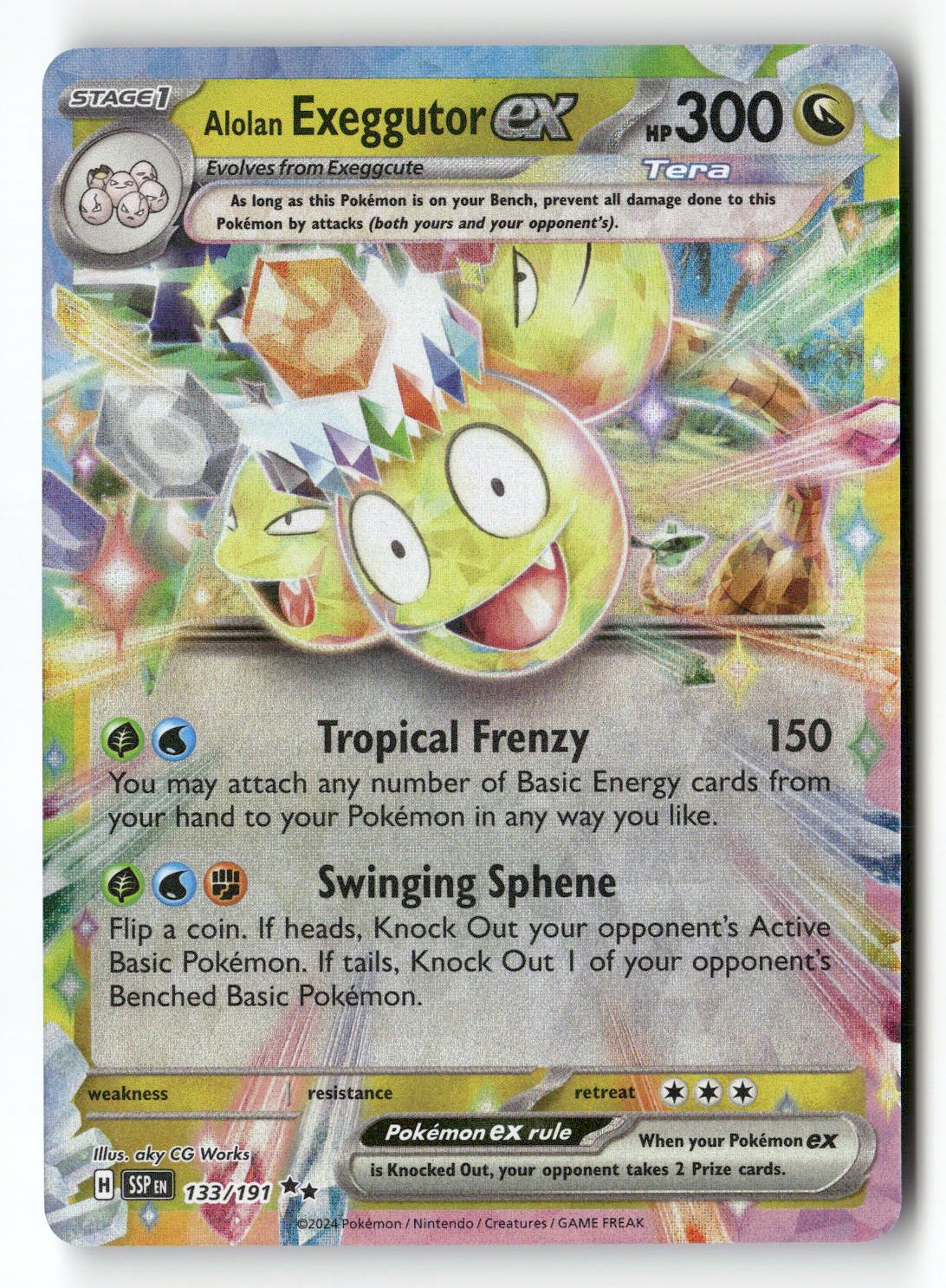Alolan Exeggutor ex - 133/191
