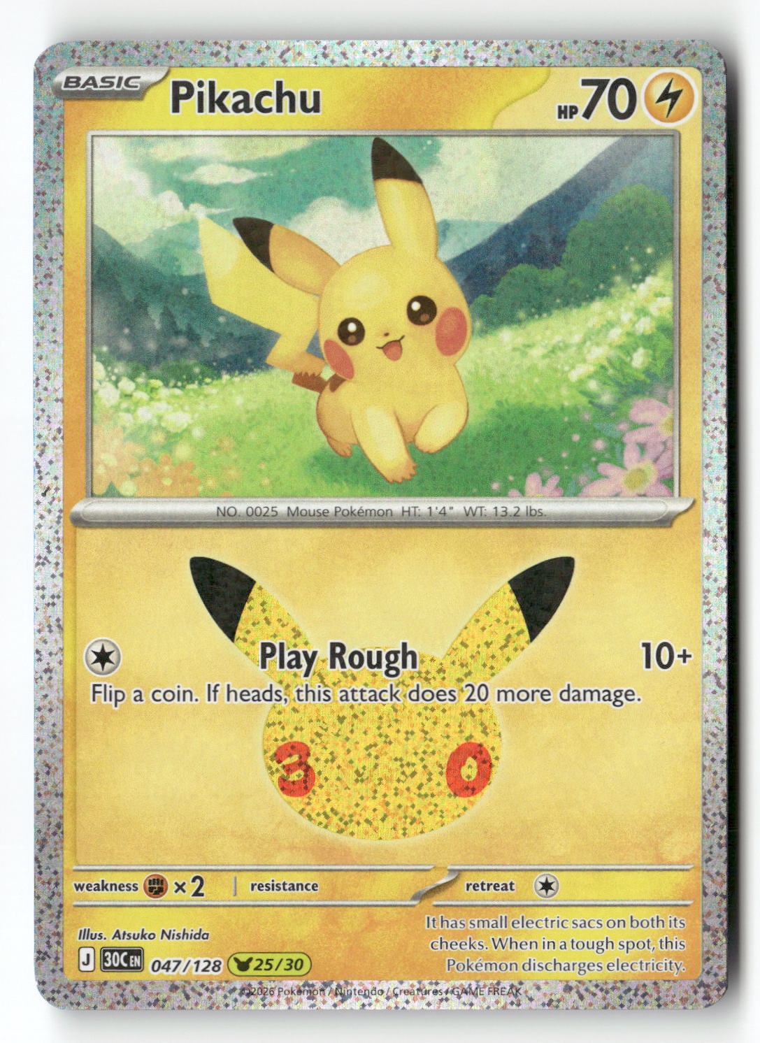 Pikachu - 047/128 | Near Mint / English / Holofoil