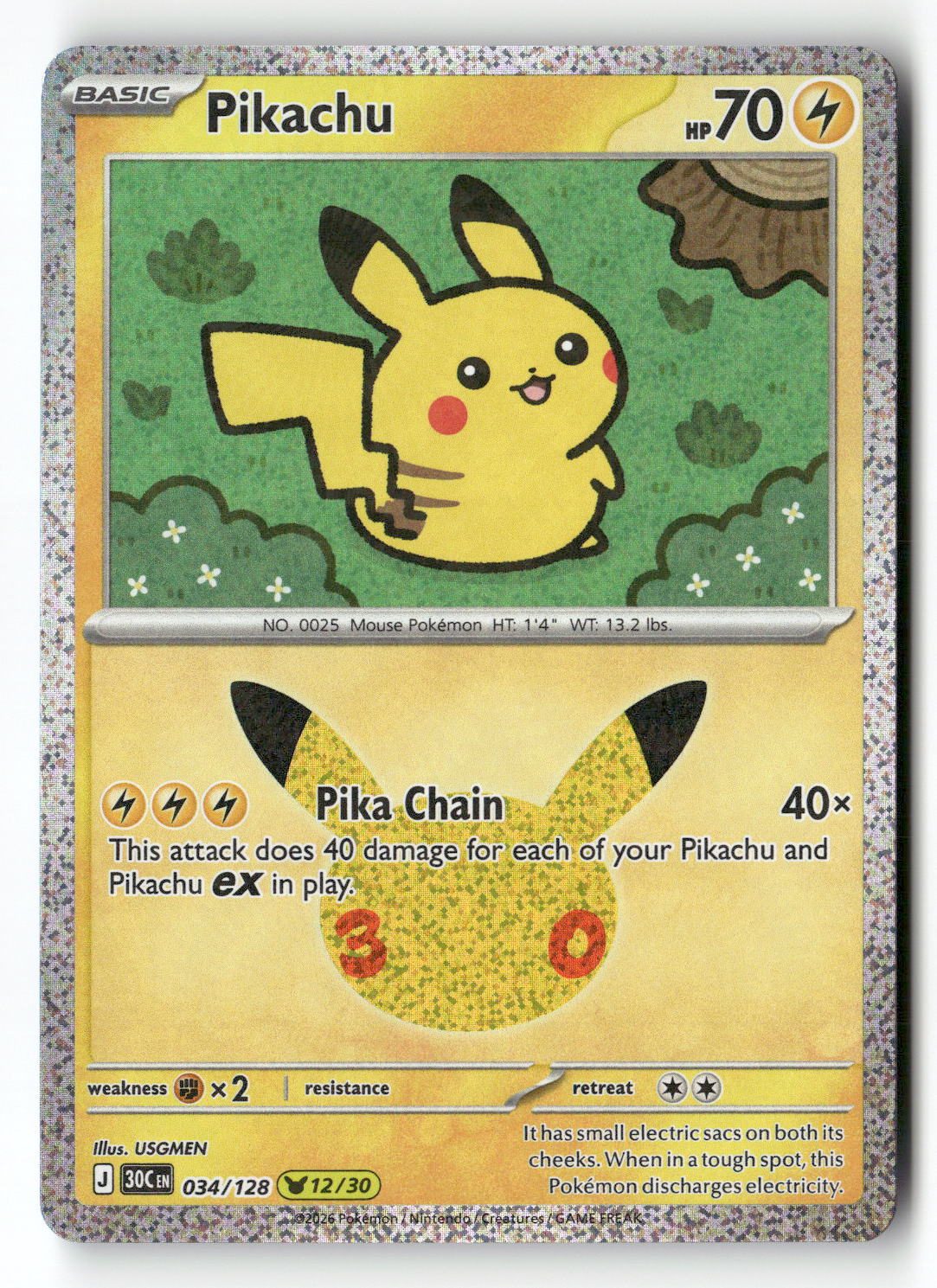 Pikachu - 034/128