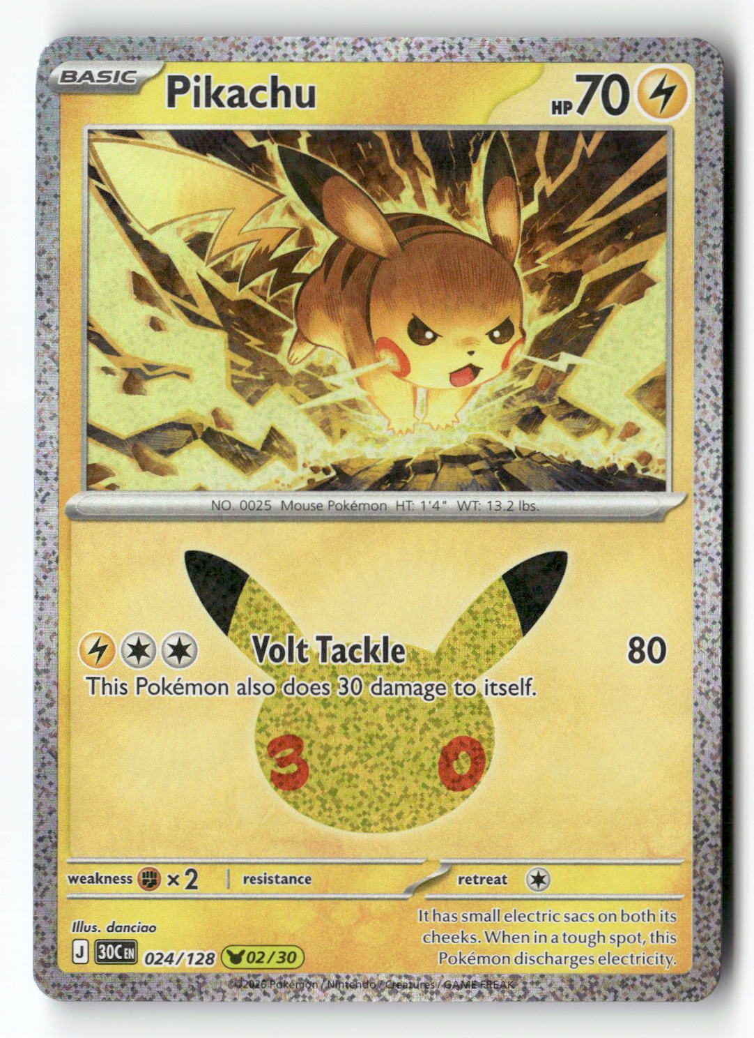 Pikachu - 024/128 | Near Mint / English / Holofoil
