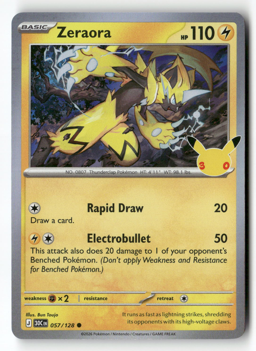 Zeraora | Near Mint / English / Holofoil