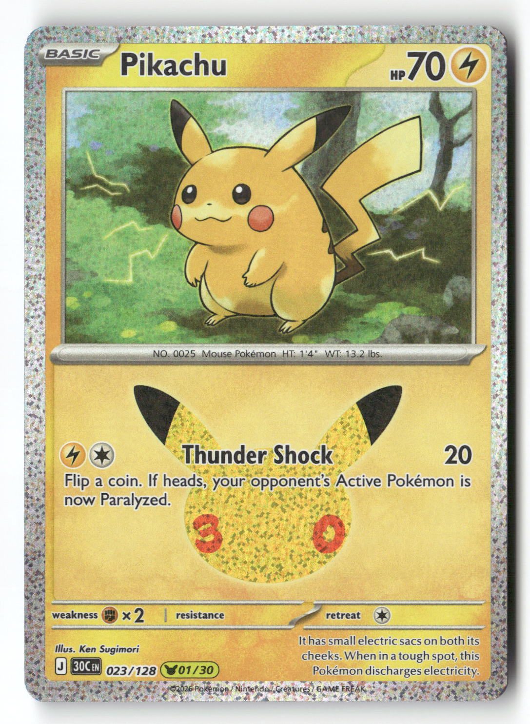 Pikachu - 023/128 | Near Mint / English / Holofoil