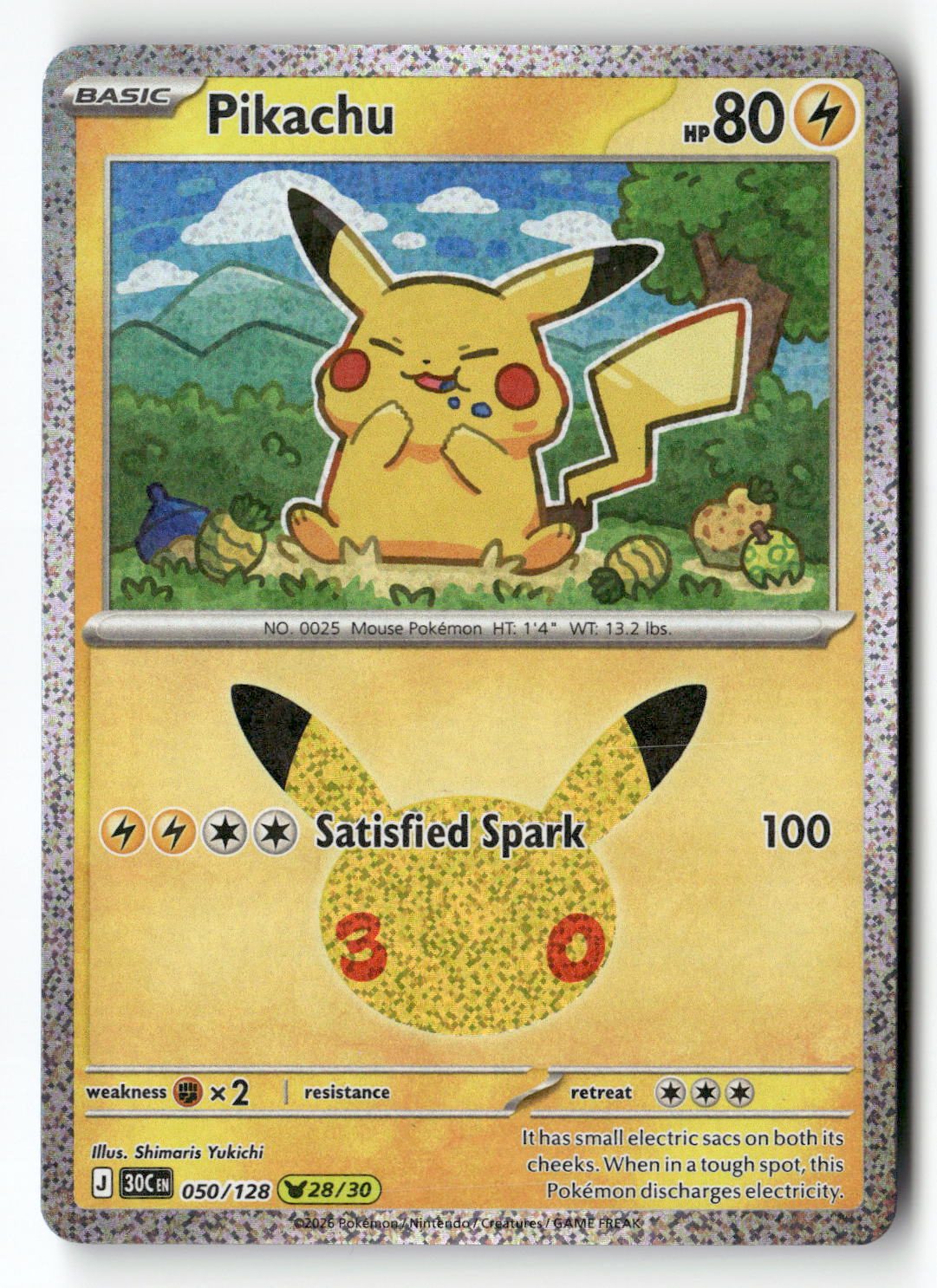 Pikachu - 050/128 | Near Mint / English / Holofoil