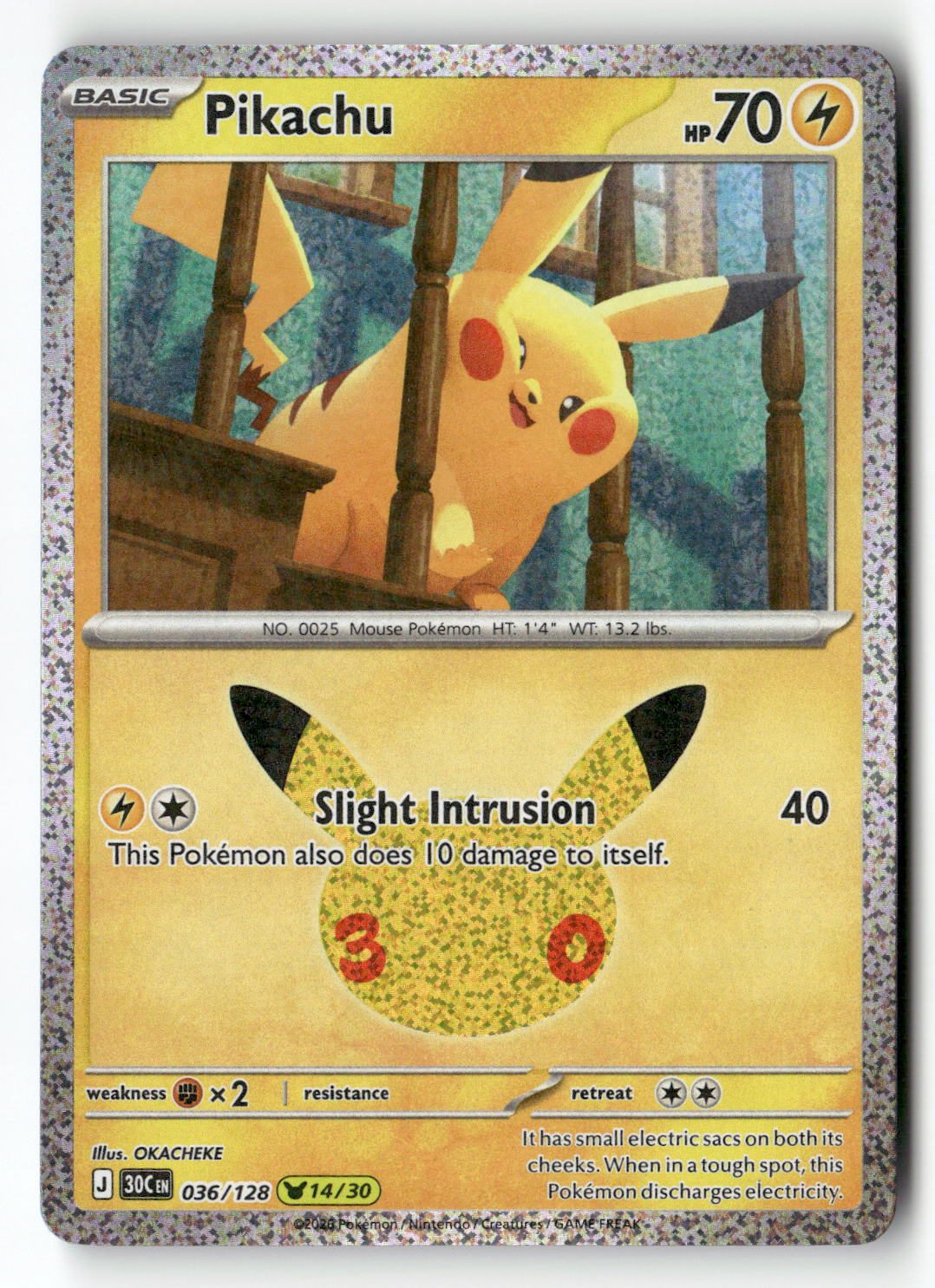 Pikachu - 036/128 | Near Mint / English / Holofoil