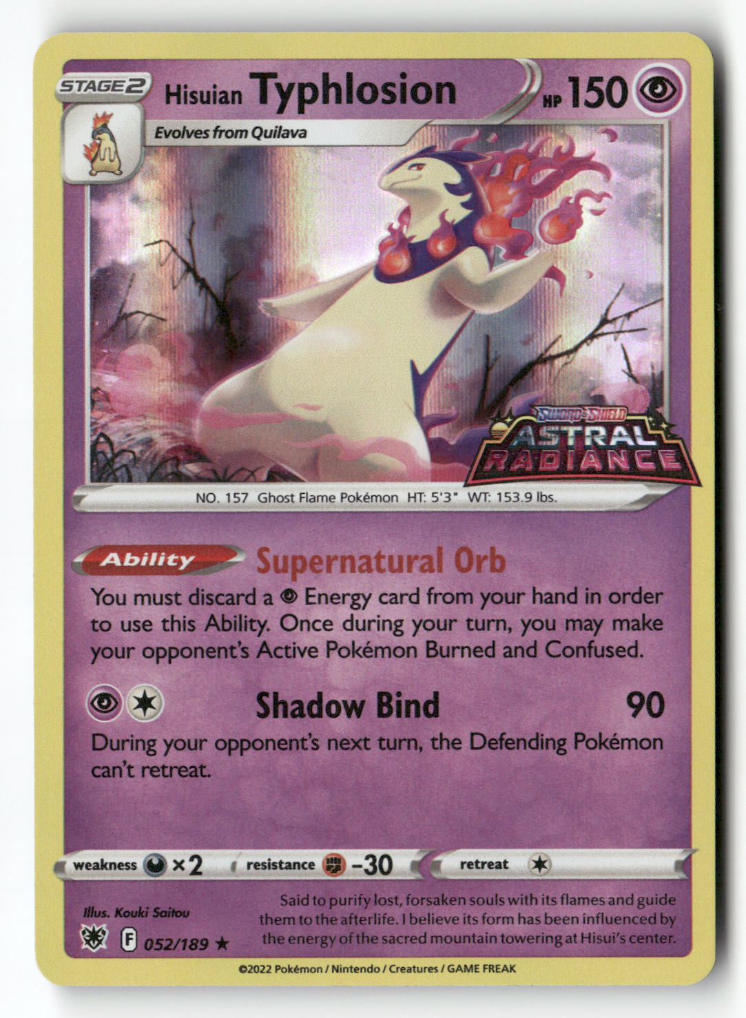 Hisuian Typhlosion - 052/189 (GameStop Exclusive)