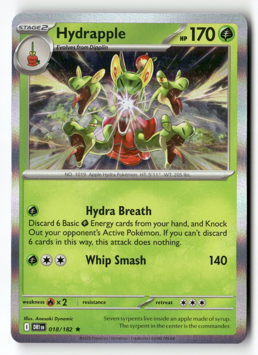Hydrapple - 018/182 | Near Mint / English / Holofoil