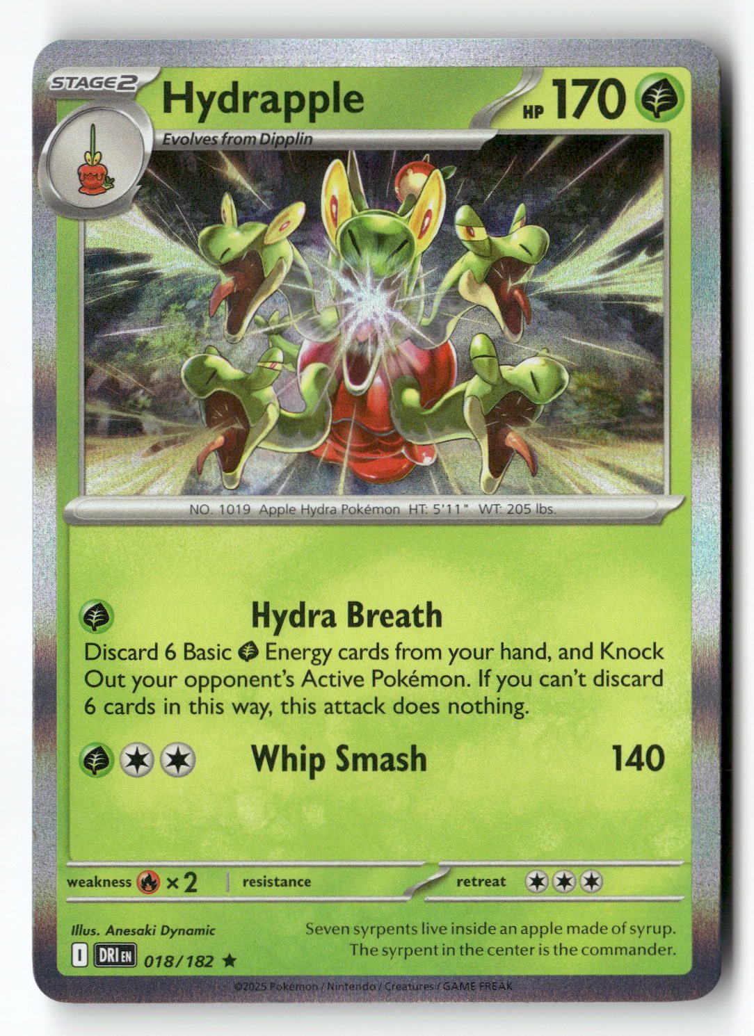 Hydrapple - 018/182 | Near Mint / English / Holofoil