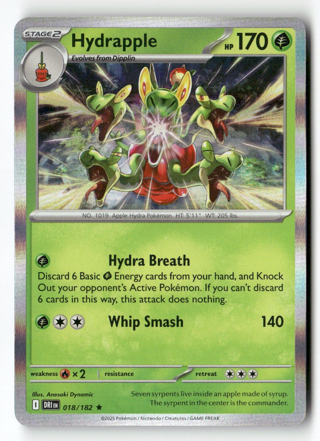 Hydrapple - 018/182 | Near Mint / English / Holofoil