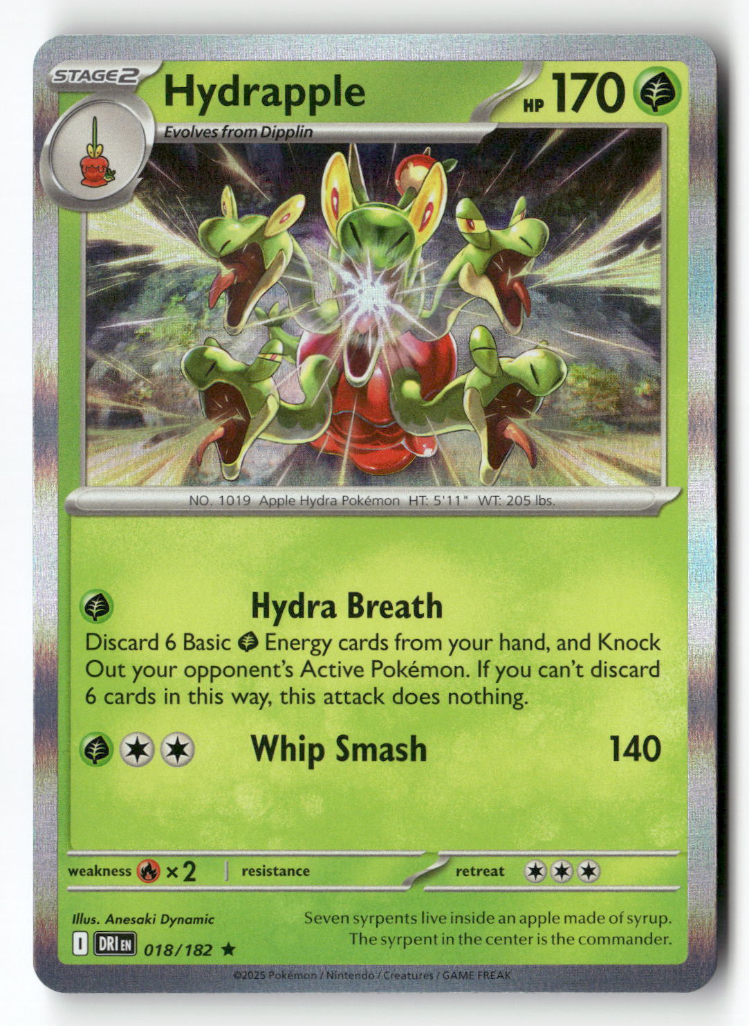 Hydrapple - 018/182 | Near Mint / English / Holofoil