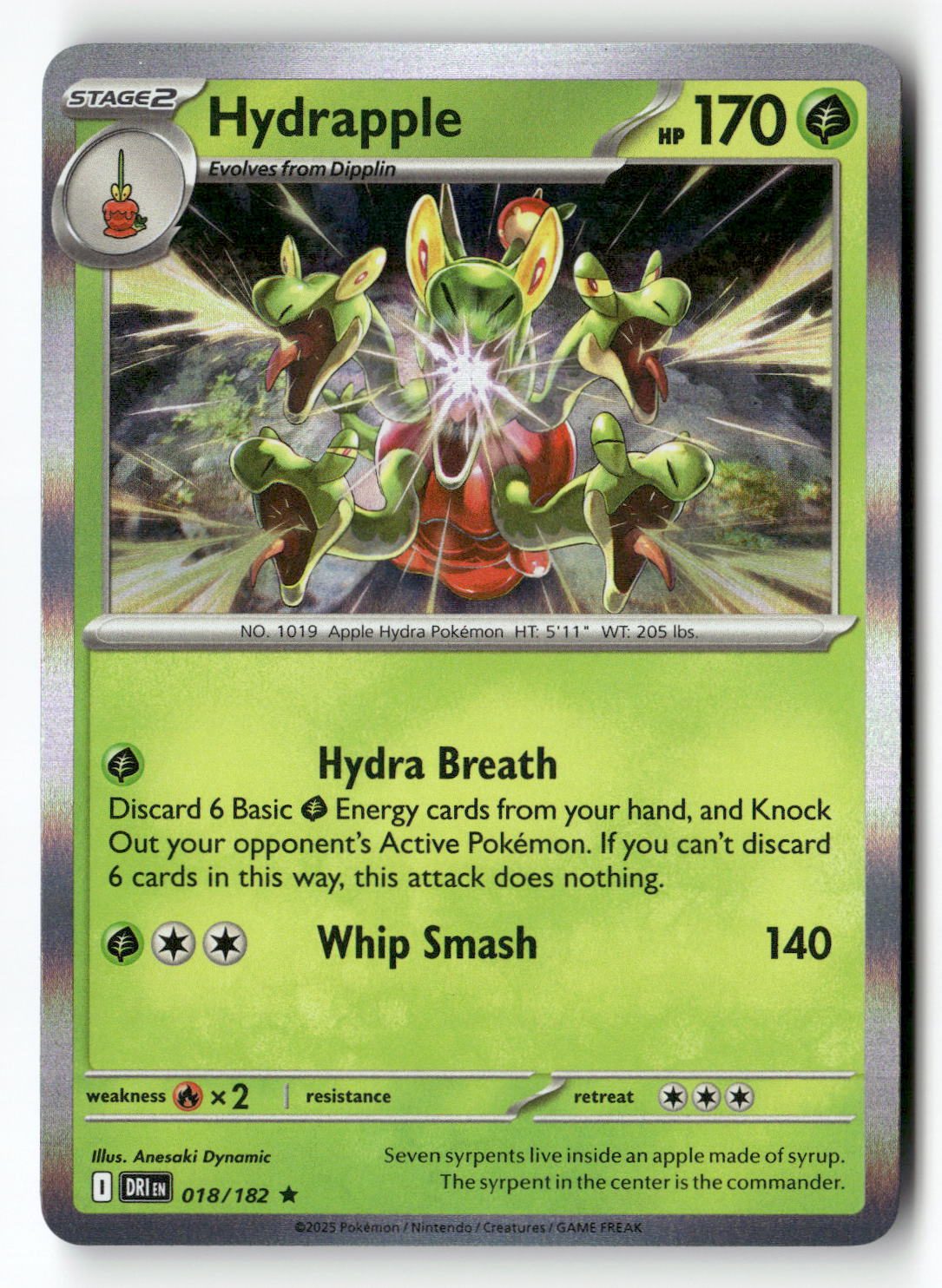 Hydrapple - 018/182 | Near Mint / English / Holofoil
