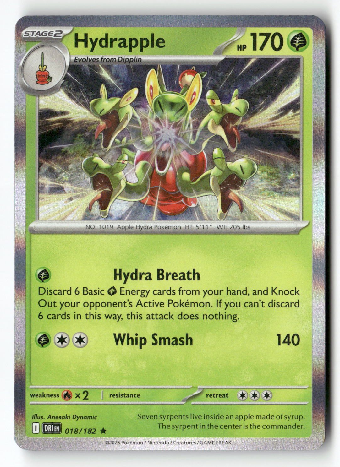 Hydrapple - 018/182 | Near Mint / English / Holofoil